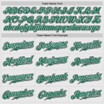 Sleeves Baseball Pinstripe Green-Black Kelly White Jersey Custom Raglan Authentic Black
