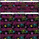 Pattern 3D Custom Black-Pink Authentic Stars Jersey Colorful Graffiti Creative Baseball Pattern 3D Custom Black-Pink Authentic Stars Jersey Colorful Graffiti Creative Baseball