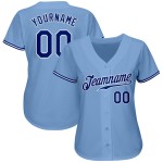 Jersey Blue Light Baseball Authentic Royal-White Custom