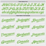 Green-Pink Authentic Custom Split Baseball Fashion Jersey Neon White