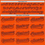 Custom Authentic Orange-Navy Baseball Jersey Orange