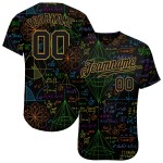 Pattern Design Custom Baseball Math Jersey Authentic 3D Pattern Design Custom Baseball Math Jersey Authentic 3D