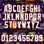 3D Jersey Authentic Baseball Happy Halloween Spiders Pattern Custom