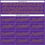 Custom Purple-Old Authentic Baseball Sleeveless Jersey Gold Purple