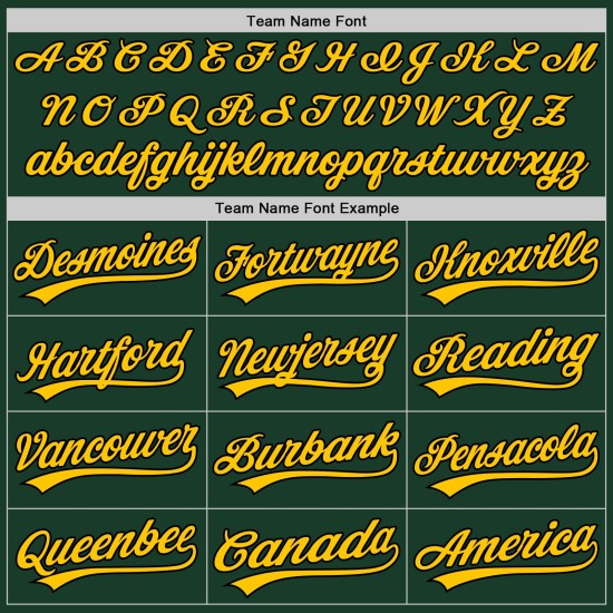 Green Authentic Baseball Custom Gold-Black Jersey